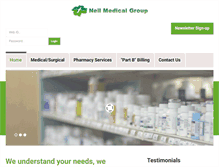 Tablet Screenshot of neilmedical.com